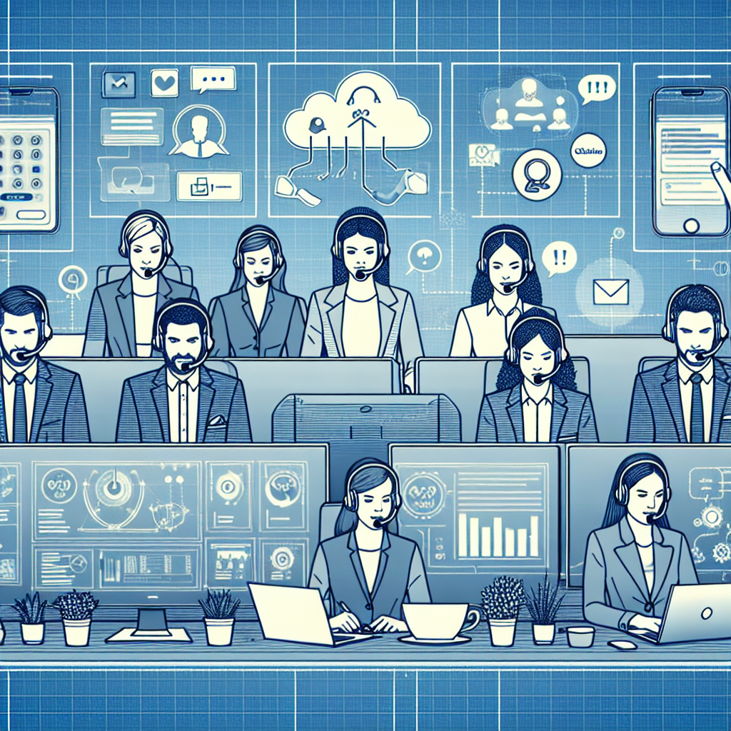 Illustration of Team using communication dashboard in a Home office setup with headset setting, with a focused mood.
