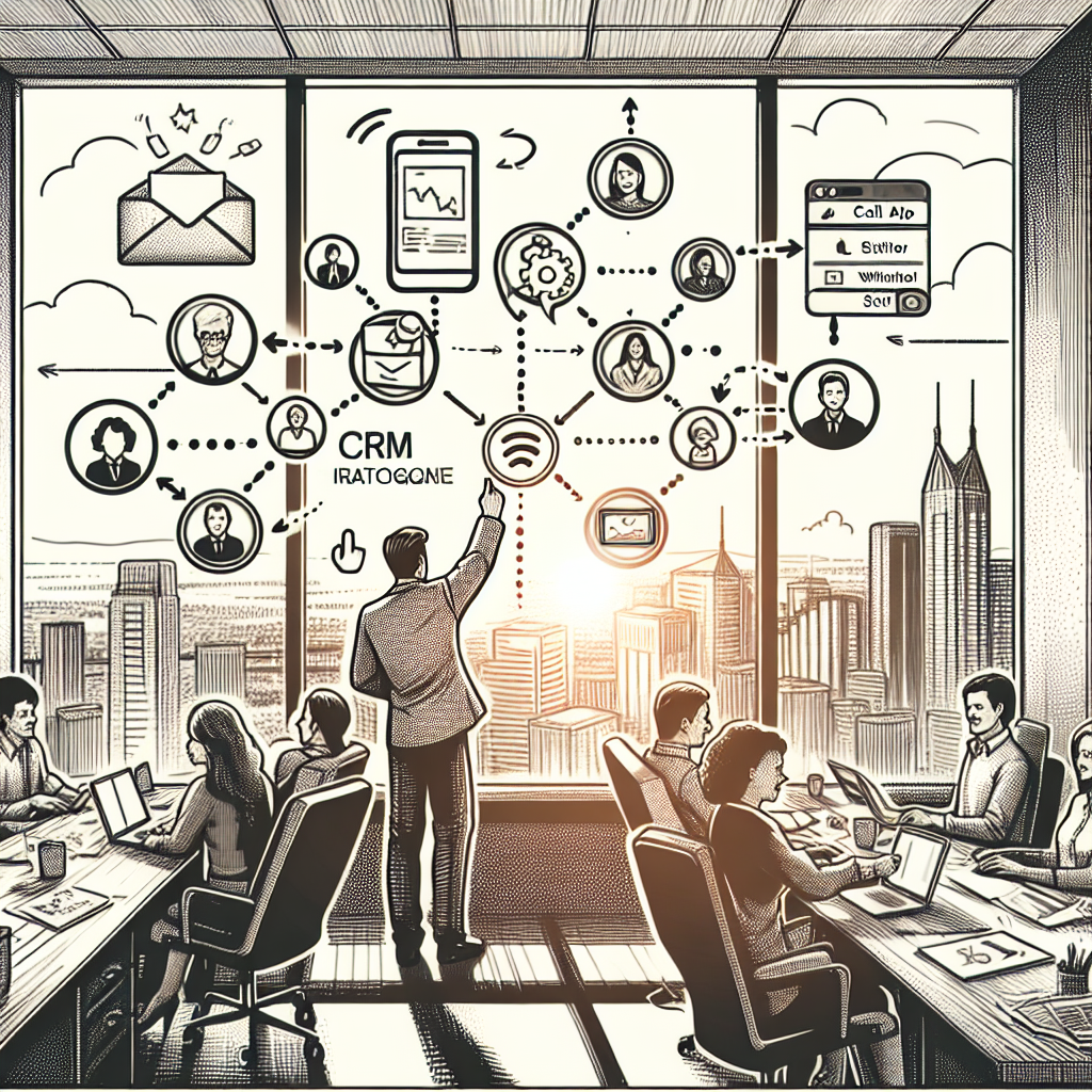Illustration of User switching call profiles in a City skyline through office window setting, with a empowered mood.