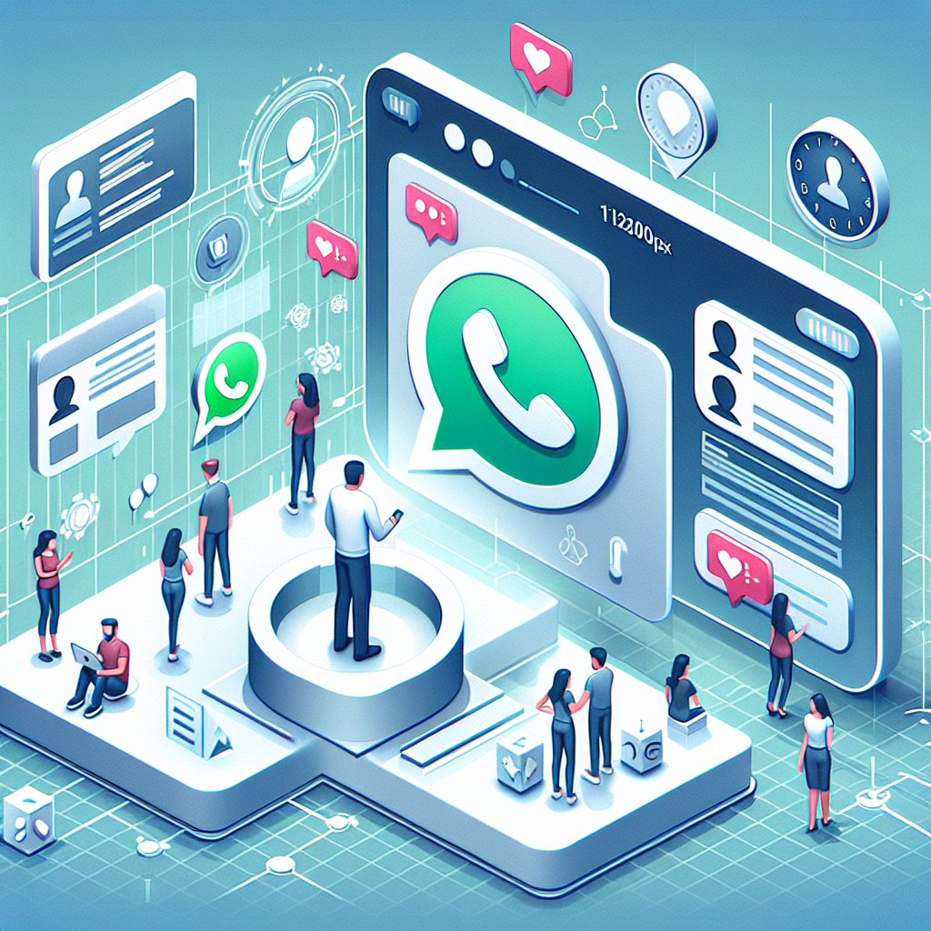Illustration of Customer connecting via WhatsApp in a Virtual command center setting, with a inspired mood.