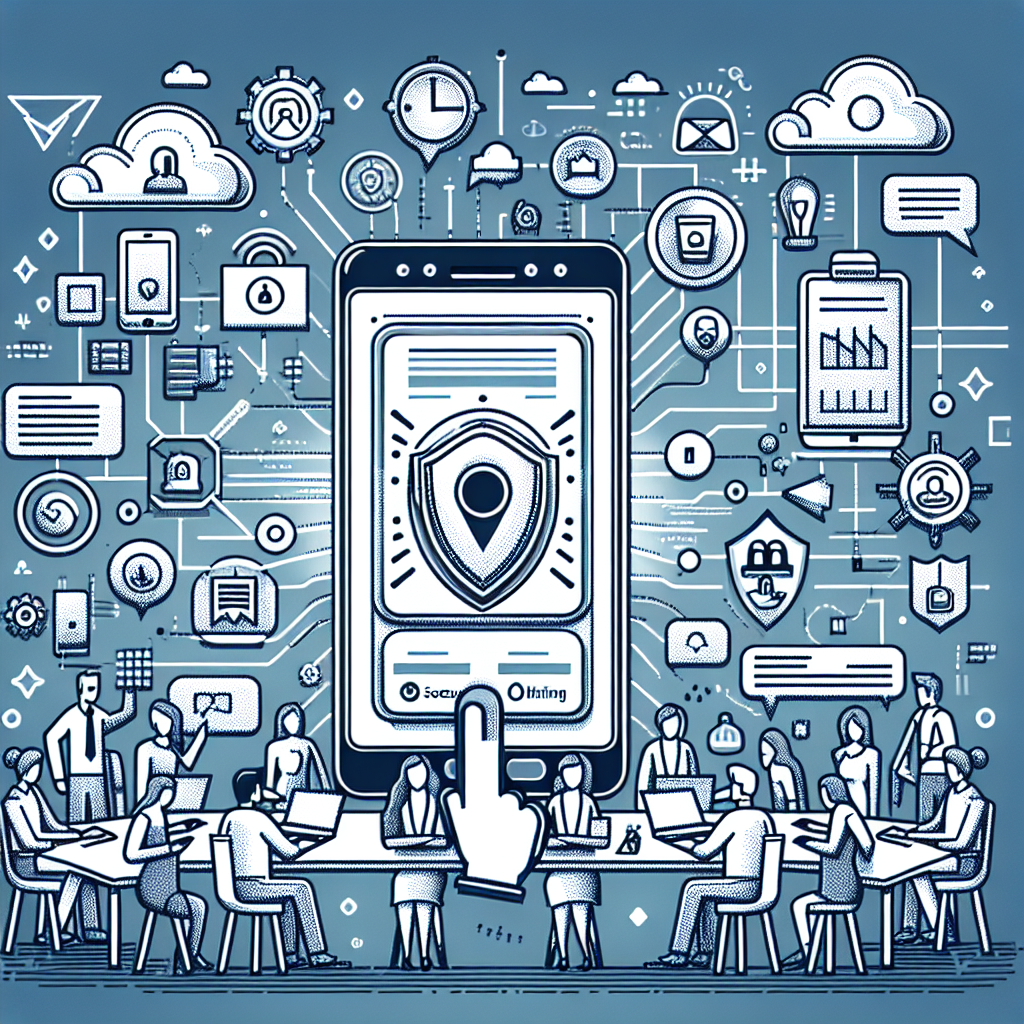 Illustration of Phone routing multiple devices in a Tech-themed workspace setting, with a alert mood.