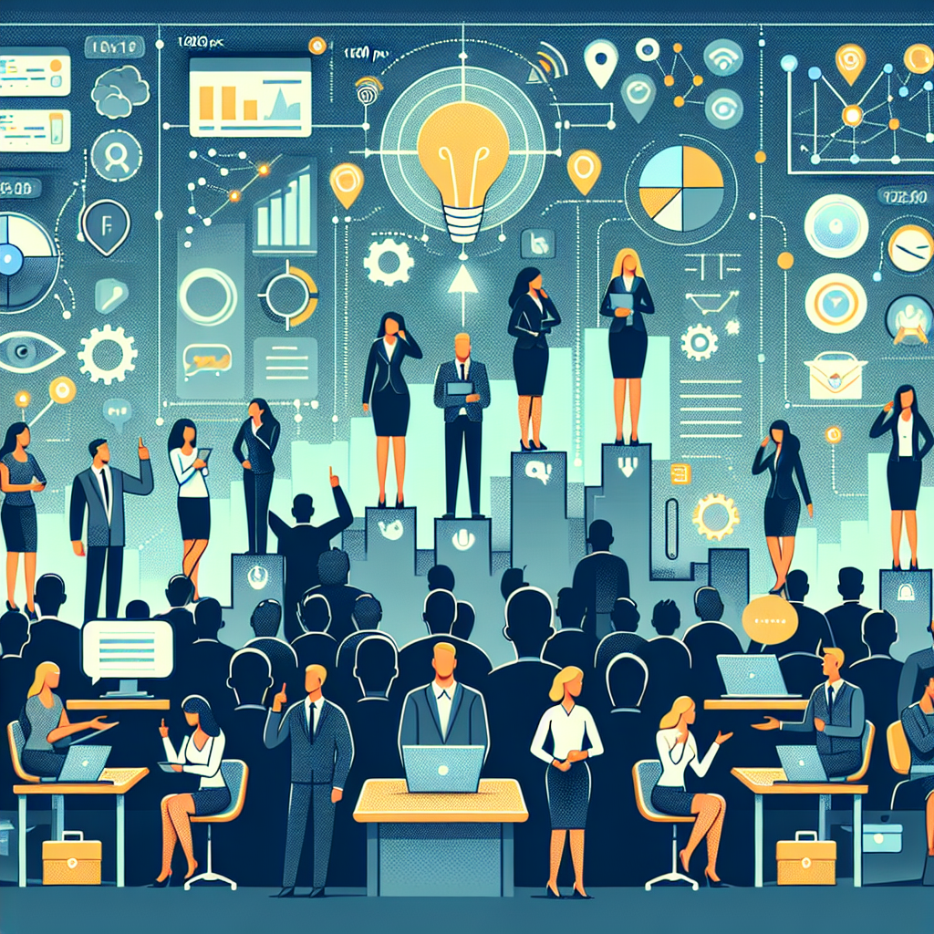 Illustration of Entrepreneur managing multiple numbers in a Dashboard with telecom metrics setting, with a inspired mood.